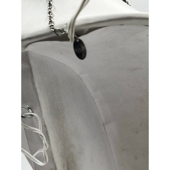 Liz Palacios Two Layered Pearl Crystal Necklace Swarovski USA Designer Vintage - Picture 6 of 9